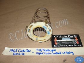 OEM 1965 1966 Cadillac Deville Eldorado Fleetwood Calais TILT TELESCOPIC COLUMN STEERING WHEEL UPPER HORN CONTACT W/ SPRING #1483766